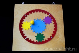 Тактильно-развивающая панель "Планетарный Механизм"