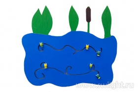 Тактильно-развивающая панель "Пруд" (или "Озеро")